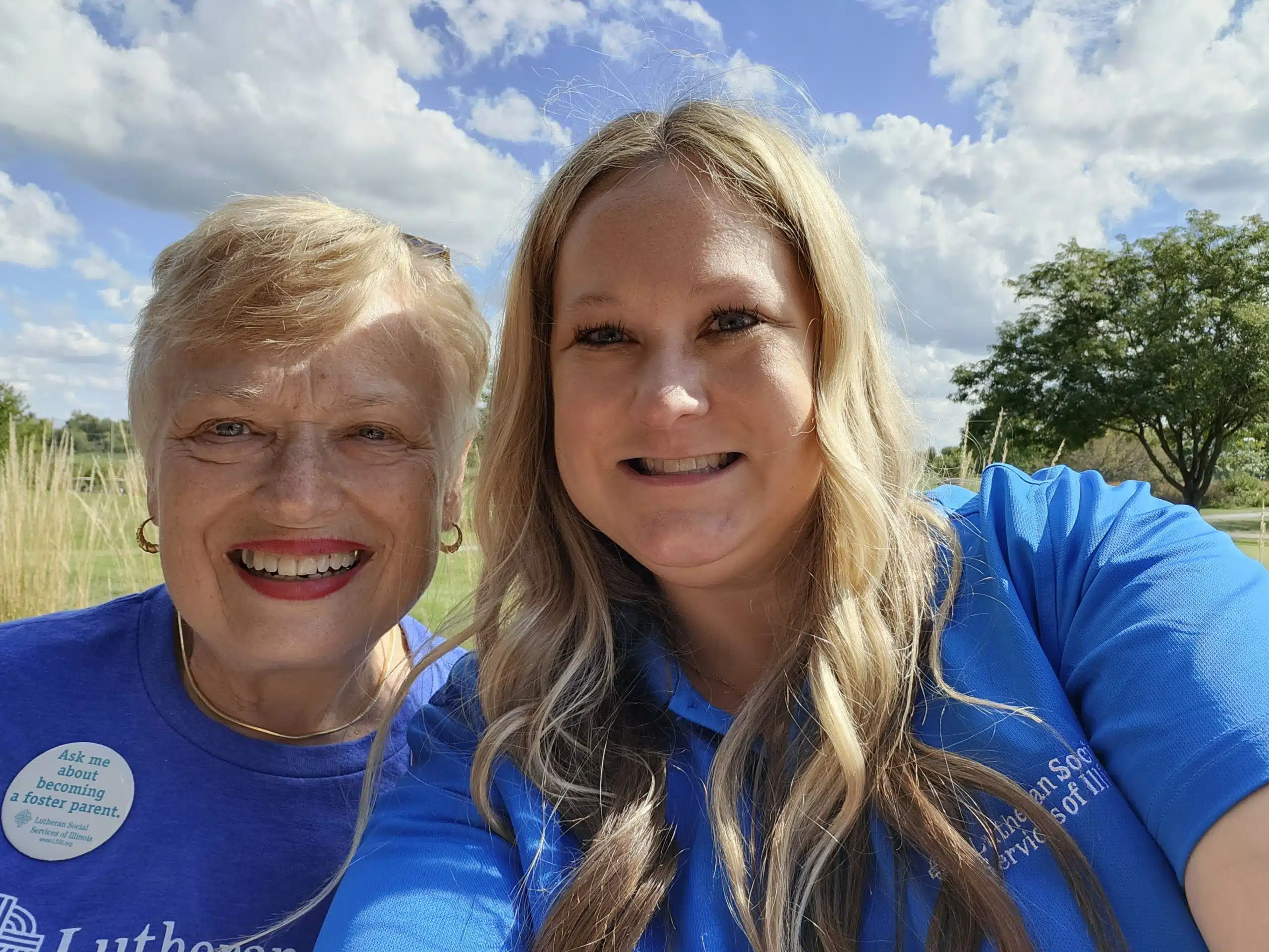 two women talking on couch
