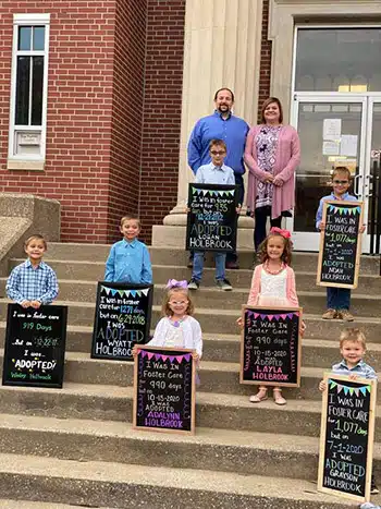 Foster Parents Welcome Seven Children through Adoption